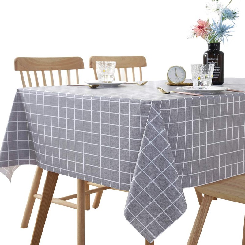 Rustic More Patterns Water Resistant PVC Tablecloth Rectangle Oil-proof Table
