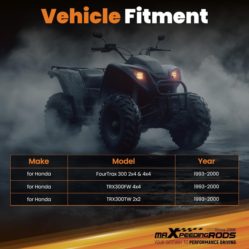 maXpeedingrods Winch Mount Bracket Plate for 1993-2000 Honda FourTrax 300