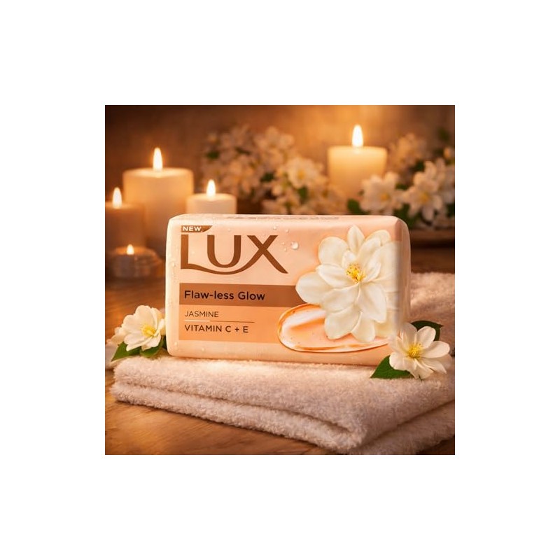 Lux Velvet Touch Jasmine & Almond Oil Soap Bar, 3x150g