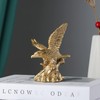 Hosoncovy Small Eagle Figurine Ornament Resin Eagle Sculpture Eagle Statue