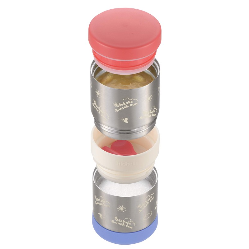 Richell Odekake Lunch-kun Lunch Box for Babies Can Keep Cold