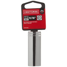 CRAFTSMAN Deep Socket, SAE, 3/8-Inch Drive, 11/16-Inch, 6-Point (CMMT43336)