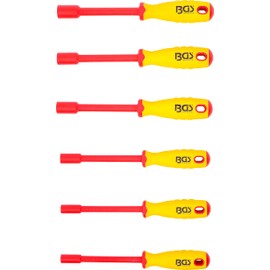 BGS 71095 | VDE Socket Screwdriver Set | Hexagonal | SW 5.5 - 12 mm | 6 Pieces