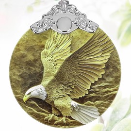 3" Stained Glass Bald Eagle Ornament, Bald Eagle Christmas Ornament, Christmas Decoration, Christmas Tree Ornament, Heirloom Keepsake, Gift Exchange, Gift Idea, Bauble Present