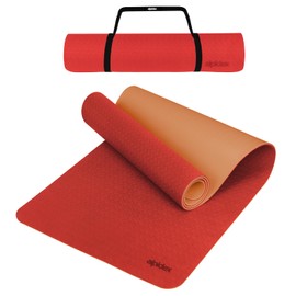 ALPIDEX Yoga Mat Non-Slip 190 x 61 x 0.6 cm | 190 x 90 x 0.6 cm Phthalate-Free Fitness TPE Mat Gymnastics Pilates Sports Yoga Training Mat Sleeping Mat, Salmon/Apricot, 190 x 61 x 0.6 cm