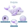 The Petting Zoo Purple Dolphin Stuffed Animal Plushie, Gifts for