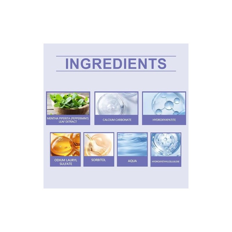Beamach Hydroxyapatite Toothpaste, Nano 7.5% Hydroxyapatite Toothpaste, Whitening Tooth Repair,