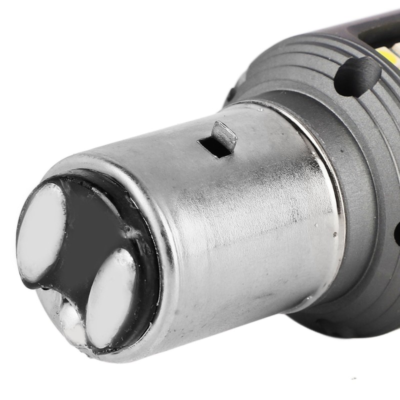 LED Motorcycle Headlight Bulb White High Brightness Wide View Aluminium