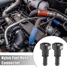 X AUTOHAUX 2pcs Fuel Line Quick Connect Straight for 3/8 to 3/8 Rubber Tube