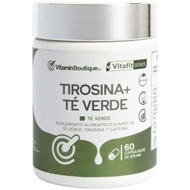 Vitamin Boutique  L-Tirosina  Te Verde  Cafeina  Energia y Concentracion  60 cápsulas de 675mg