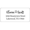 Atelier Elegance Custom Address Labels, Any Name, Any Address, Heart