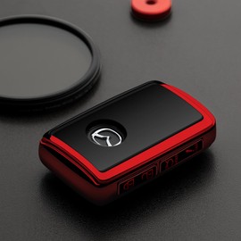 Tengare Mazda Fob Cover 2024 CX-5 CX-30 Red Key Protector Case