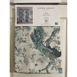 Laura Ashley NWT LAURA ASHLEY PEACOCK BIRD AND FLORAL DESIGN CURTAINS/DRAPE