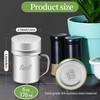 Stainless Steel Salt and Pepper Shakers Set, 6 OZ Seasoning
