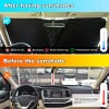 car-attention Front Windshield Heat Blocking Sun Shade Cover For Toyota
