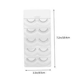 TOVINANNA 5pcs False Eyelashes for Eyelash Extension Natural Look Long and Thick Comfortable to Wear Great for Practice