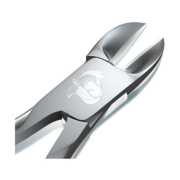 Fox Medical Equipment Toenail Clippers - Professional Nail Clippers for Thick and Ingrown Nails - Precision Toenail Clipper - Best Nippers for Thick Toenails - Stainless Steel Soft Grip Nail Clipper