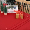 LinTimes Christmas Table Cloth Water Resistant Rectangle Tablecloths Christmas Home