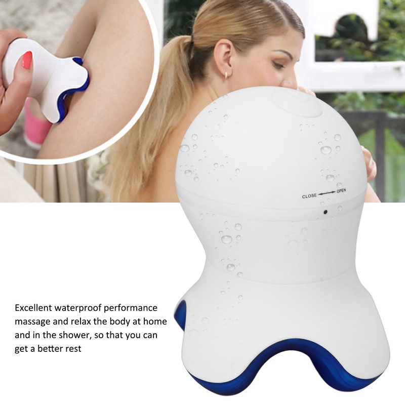 Mini Electric Vibrate Body Massager Octopus Shape Tension Fatigue Relax