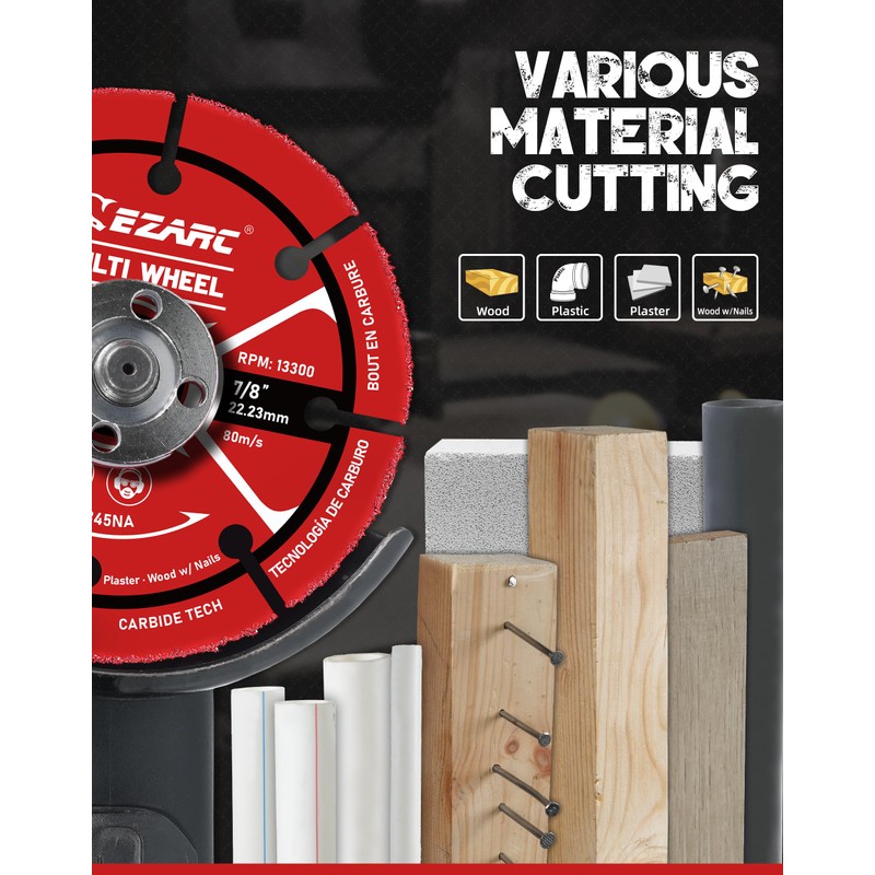 EZARC 4 1/2 Cut Off Wheels, Carbide Cutting Disc, Angle