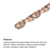 sourcing map Spiral Drill Bit 2.2 mm Titanium Coating Solid