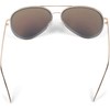 styleBREAKER Unisex Pilot Sunglasses with Polished Edge, Mirrored Polycarbonate Lenses