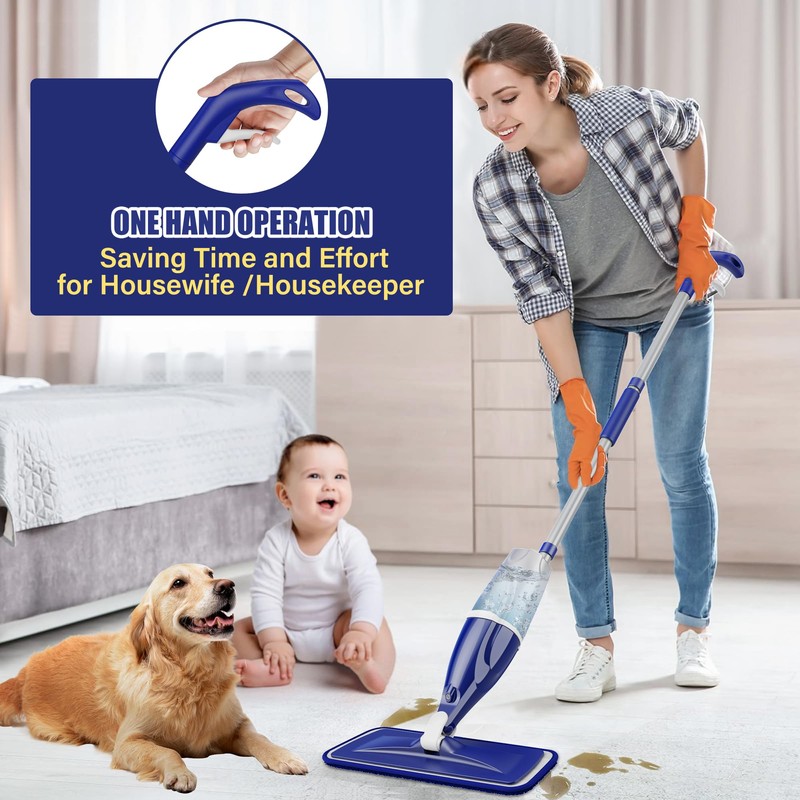 Microfiber Spray Mop for Floors Cleaning: Wet Dry Hardwood Floor