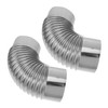 COHEALI 2pcs Stainless Steel Elbow for Outdoor Stoves Flue Connector