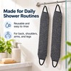 Nylon Back Scrubber for Shower – 2-Piece Long Exfoliating Bath