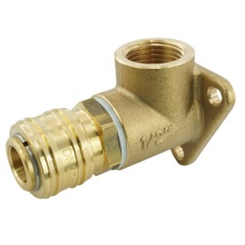 Fittingstore - Wall socket with compressed air coupling compressed air distributor made of brass NW 7.2 (G 3/8 inch (IG))