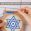 EVERMARKET Happy Passover Banner - Blue Cardboard Letter BANNER for