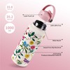 Goetland Insulated Water Bottle Flowers 1 Litre Stainless Steel Water
