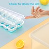 DOQAUS Ice Cube Tray with Lid and Bin, 4 Pack