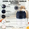 Casbomy Electric Garlic Chopper, Mini Portable Wireless Veggie Chopper with
