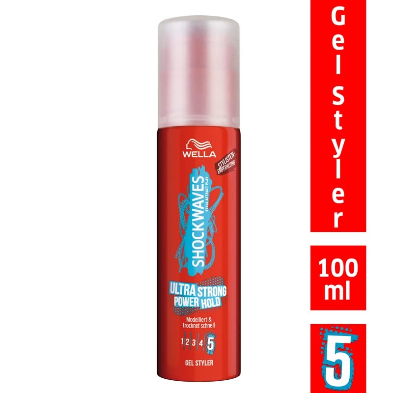 Shockwaves Ultra Strong Power Hold Gel Styler, Hair Gel with