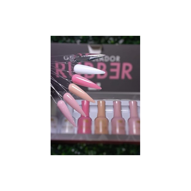 Gama De Gel Rubber Fantasy Nails, 6 Piezas de 12Ml,