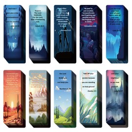 100 Pcs Bible Verse Bookmarks Christian Scripture Inspirational Bookmarks for Religious Bookmarks Cute Bookmarks for Reading Bookmarks for Students (Christian)