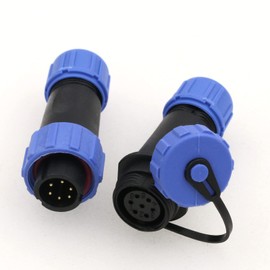 Eonvic SP13 6 Pin 5A Aviation Waterproof Connectors In Line Cable Power LED Connector Equipment Electrical Power Plug Male Socket Female