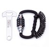 MEETLOCKS Motorcycle Helmet Cable Lock with 4 Digit Combination,Resettable Bike