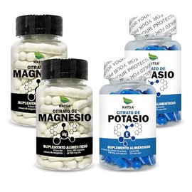Natsa Pack Citratos Jumbo Magnesio Potasio 200 Caps