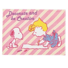 Nishikawa FQ71185070100 Snoopy Blanket, Throw, 39.4 x 27.6 inches (100 x 70 cm), Washable, Soft, Warm, Lightweight, Sari, Pink