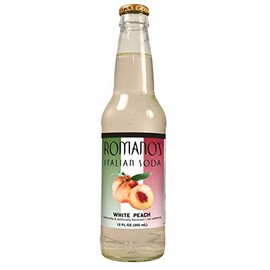 Romano Italian White Peach Soda 12 pack