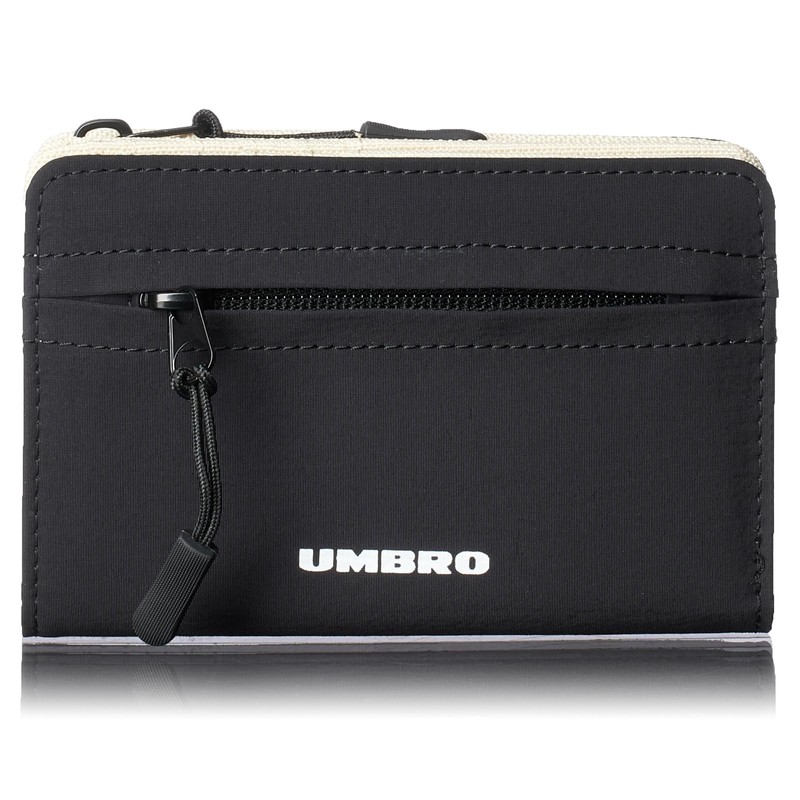 Umbro Men's and Women's Bifold Wallet with Round Zipper, Nylon,