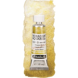 Schmincke - HORADAM® AQUARELL, Super Granulation, 14 921 006 Desert Yellow, 15 ml tube, very strong granulating colors, finest, super-granulating watercolors