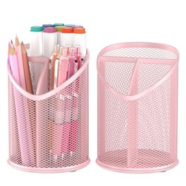 Delifox 2 Pack Pen Holder Pen Organizer (Pink)