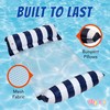 Hammock Pool Float Blue Multi-Purpose Inflatable Water Pool Floats Fun