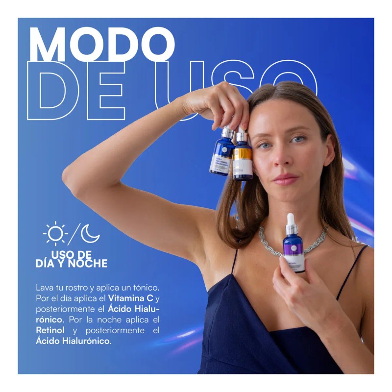 Mist Jewel Kit Sueros Faciales Complete cido Hialurnico, Retinol Y