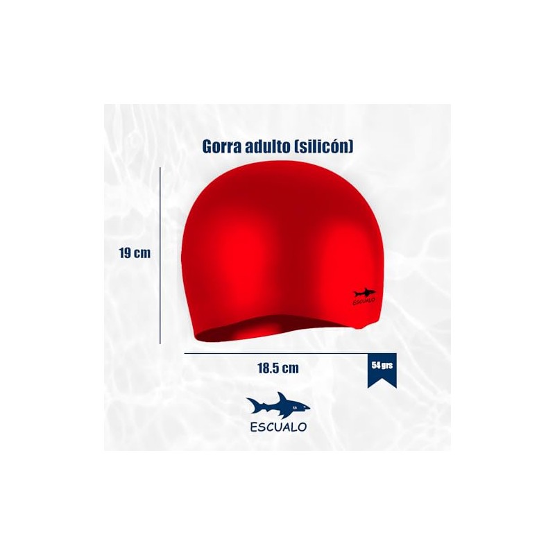escualo Gorra para Natacion Unisex Adulto Modelo Gx60 (Silicon) Impermeable,