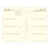 Filofax Mini Calendar 1 Week on 2 Pages Cotton Cream