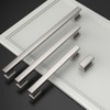 Amerdeco 6 Pack Brushed Satin Nickel Cabinet Pulls 5 Inch(128mm)
